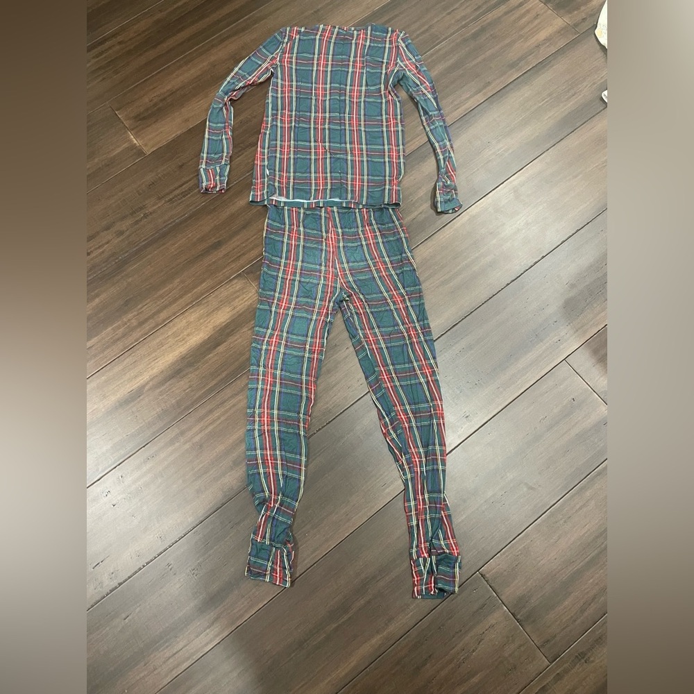 Posh Peanut Plaid Pajama Set